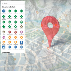 Interaktive Karte Screenshot des Interface der Interaktiven Karte